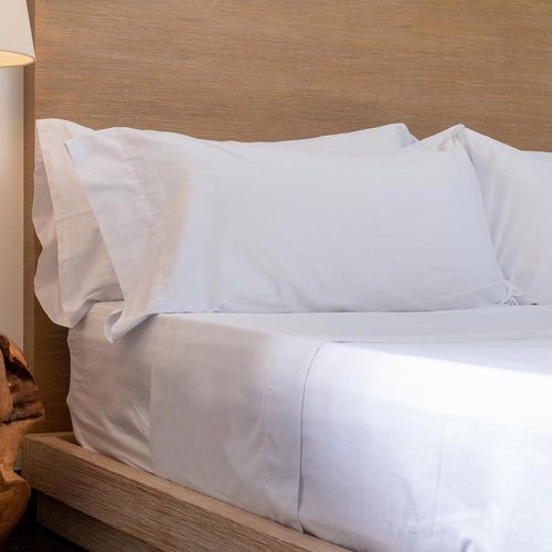 Sábana Plana 300 Hilos Polialgodón Sateen Plain